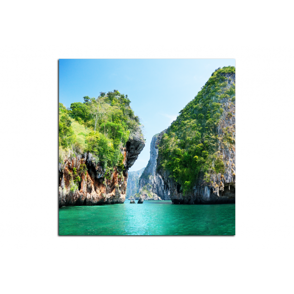 Obraz na plátně - Skály a moře - čtverec